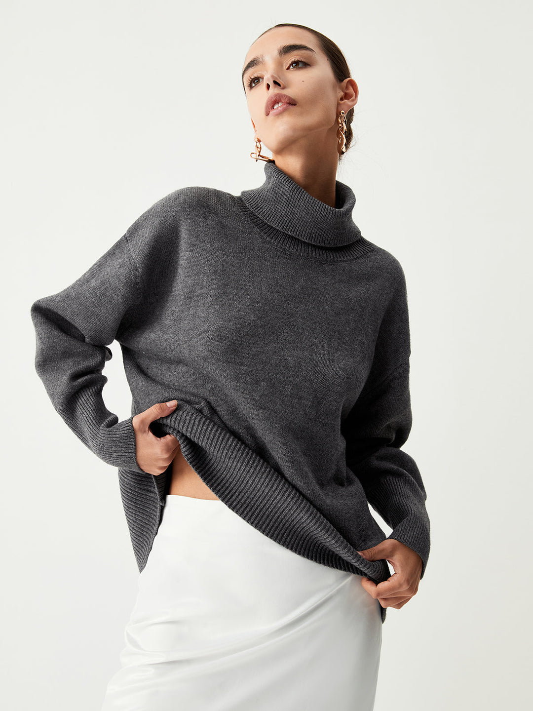 Turtleneck Charming Oversized Kazak