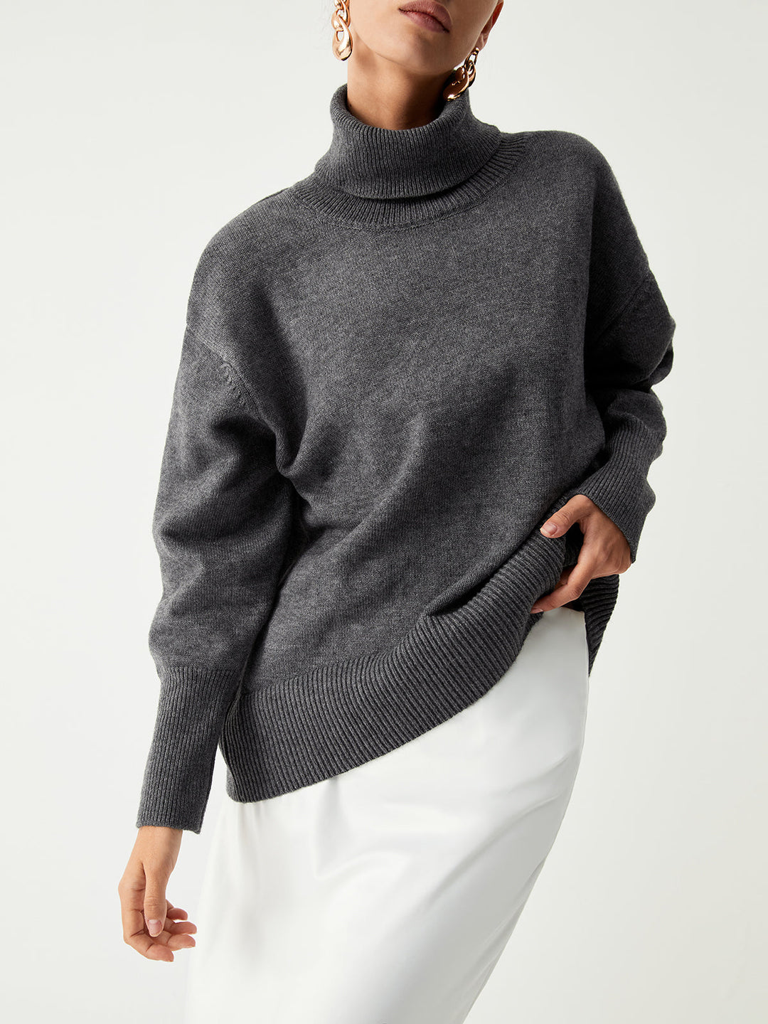 Turtleneck Charming Oversized Kazak