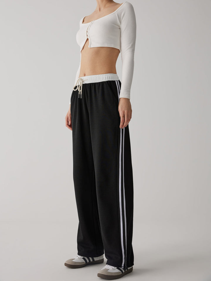 Contrast Drawstring Jogger Pantolon