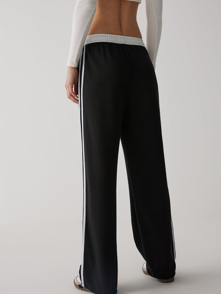 Contrast Drawstring Jogger Pantolon