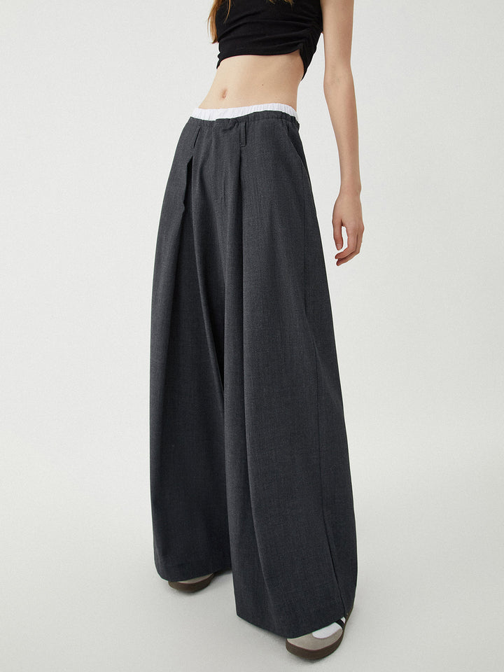 Dual Comfort Wide-Leg Pantolon