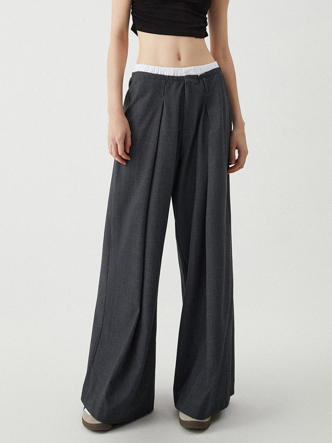 Dual Comfort Wide-Leg Pantolon