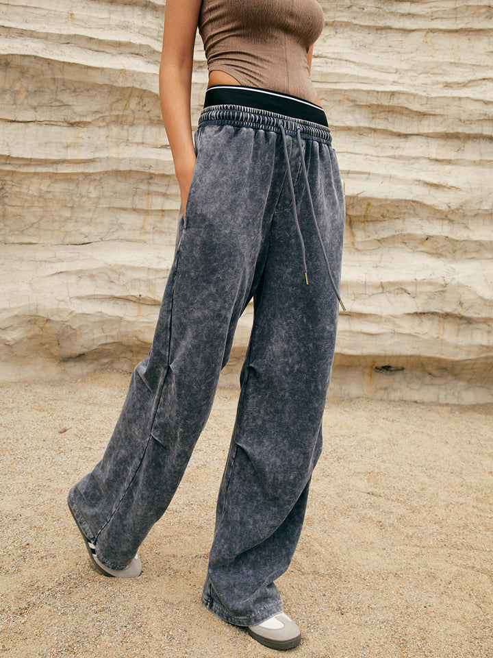 Stonewashed Comfort Jogger Pantolon