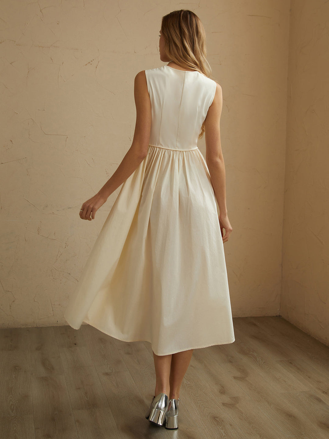 Elegance Flow Midi Elbise