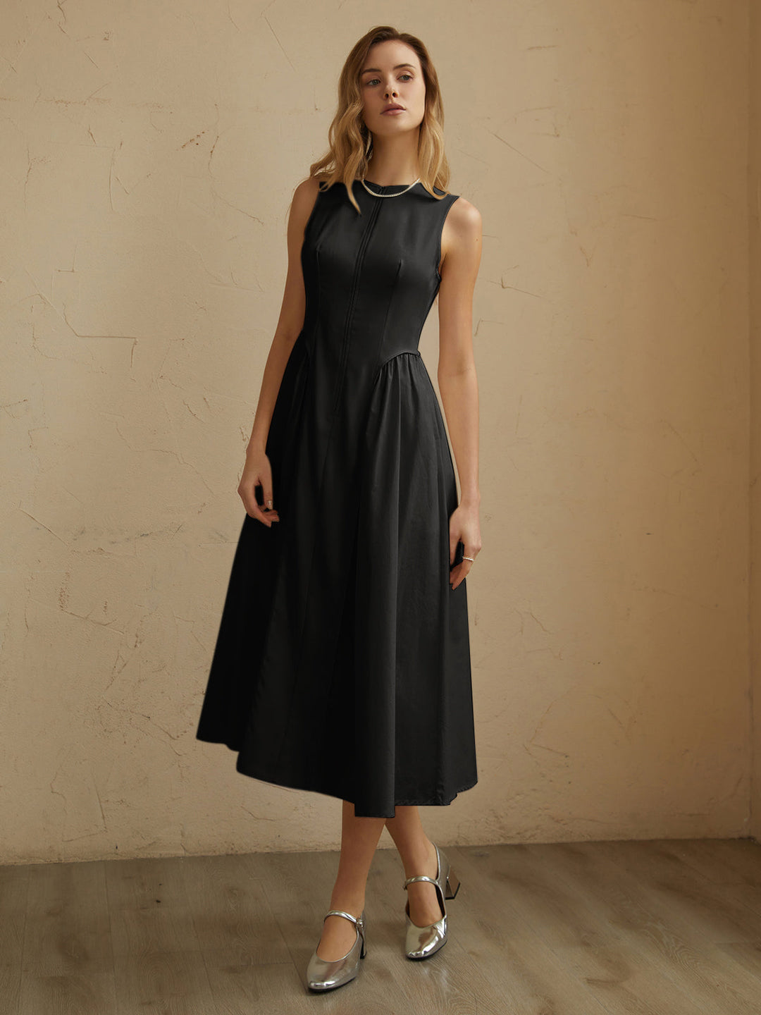 Elegance Flow Midi Elbise