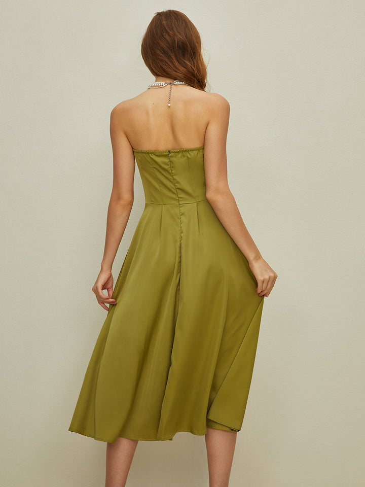 Emerald Grace Midi Elbise