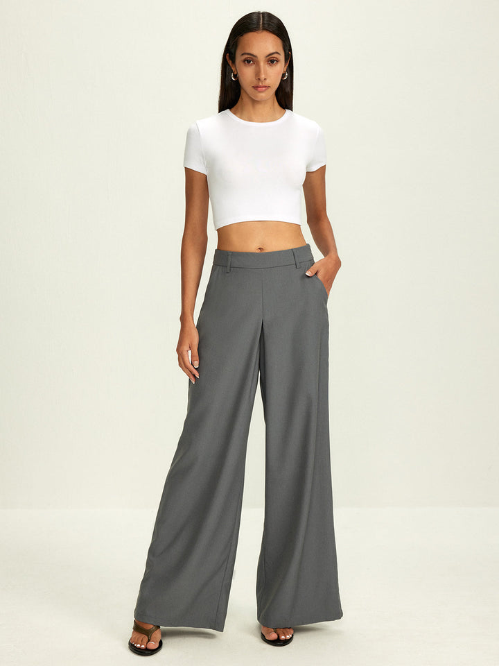 Modern Grace Wide-Leg Pantolon