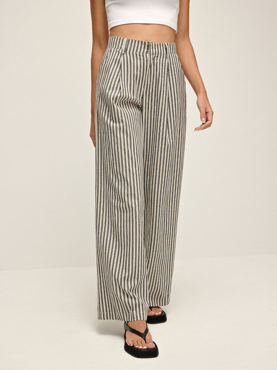 Casual Stripe Pantolon