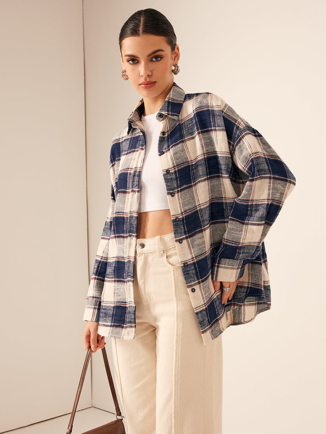 Plaid Ease Oversize Gömlek