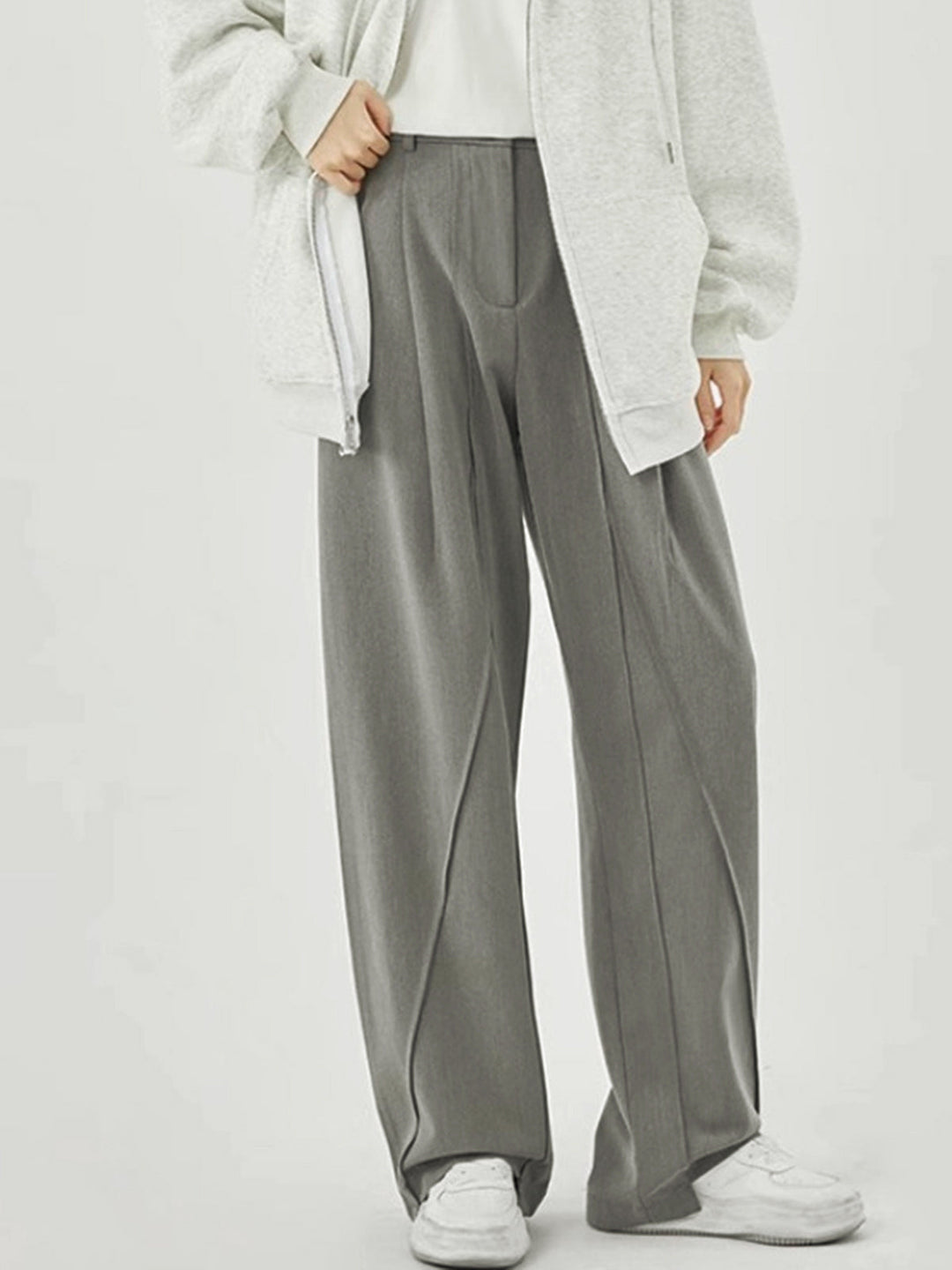 Silver Ease Wide-Leg Pantolon