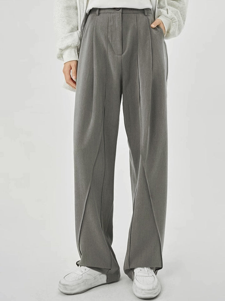 Silver Ease Wide-Leg Pantolon