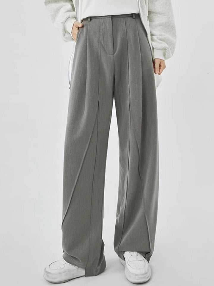 Silver Ease Wide-Leg Pantolon