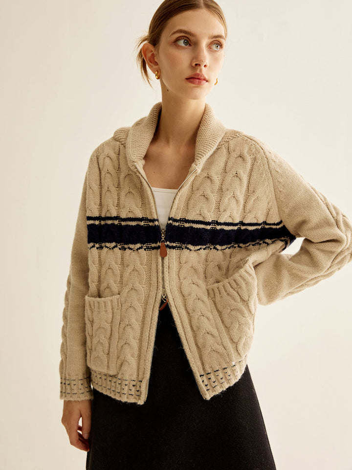 Cable Knit Cozy Hırka