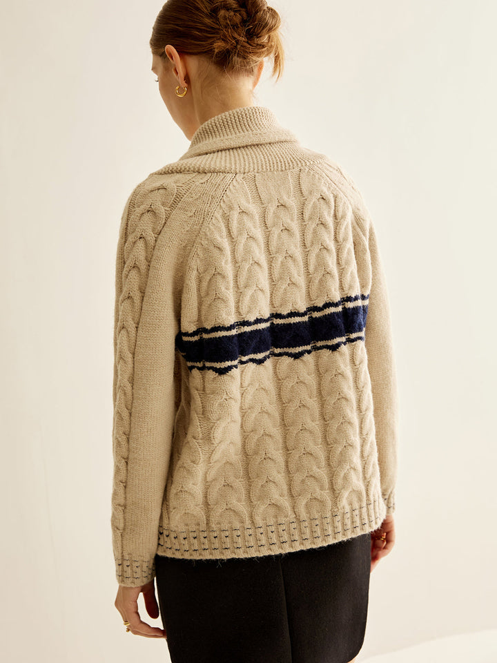 Cable Knit Cozy Hırka