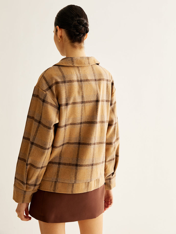 Rustic Plaid Overshirt