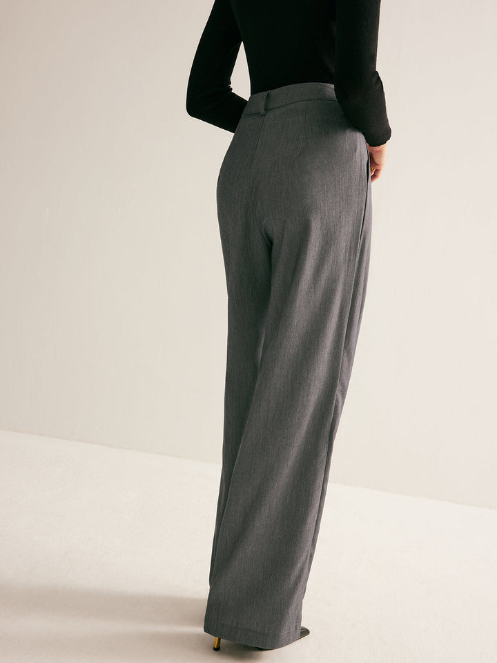 Classic Charm Wide-Leg Pantolon