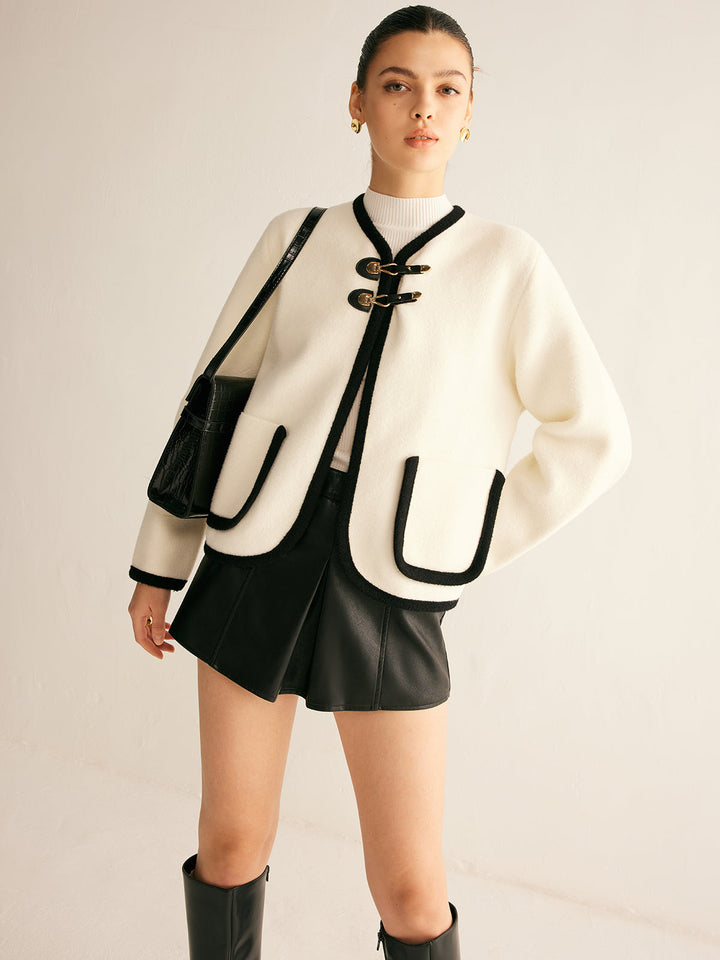 Classic Elegance Contrast Jacket