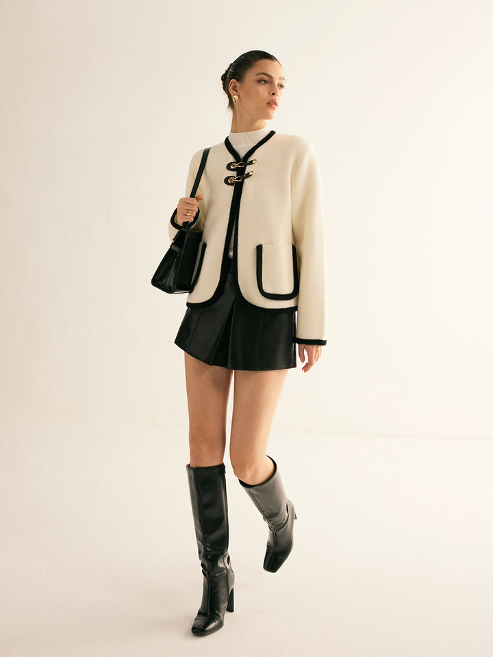 Classic Elegance Contrast Jacket