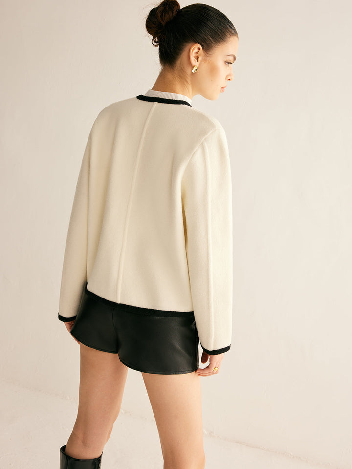 Classic Elegance Contrast Jacket