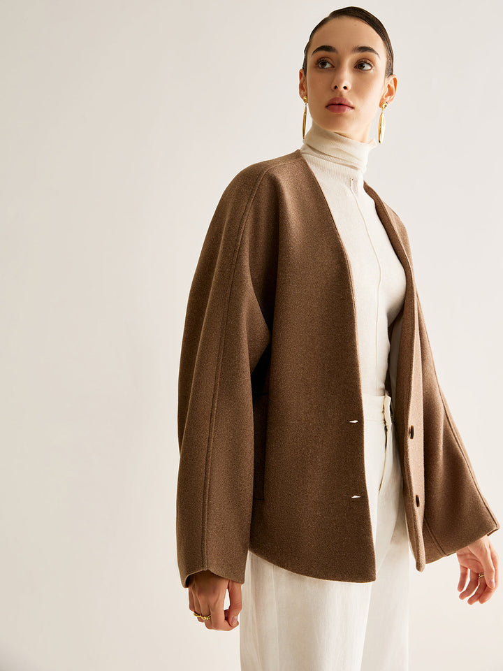 Mocha Essence Wool Jacket