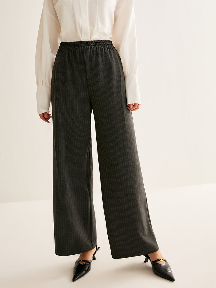 Pinstripe Elegance Pantolon