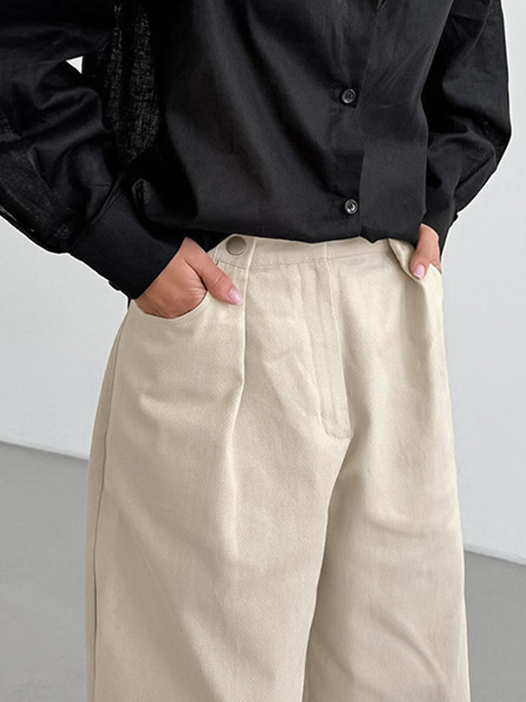 Minimal Chic Wide-Leg Pantolon