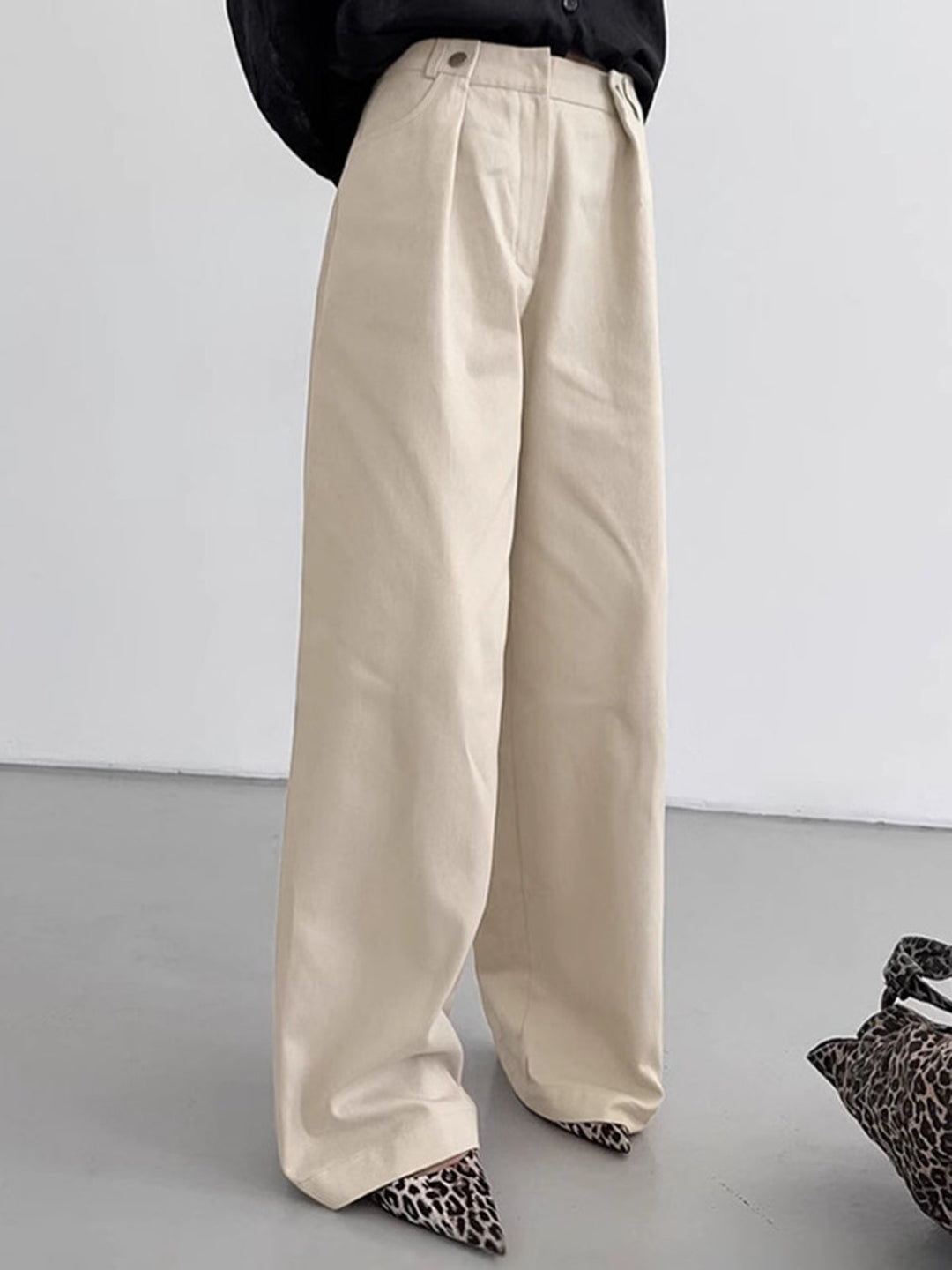 Minimal Chic Wide-Leg Pantolon