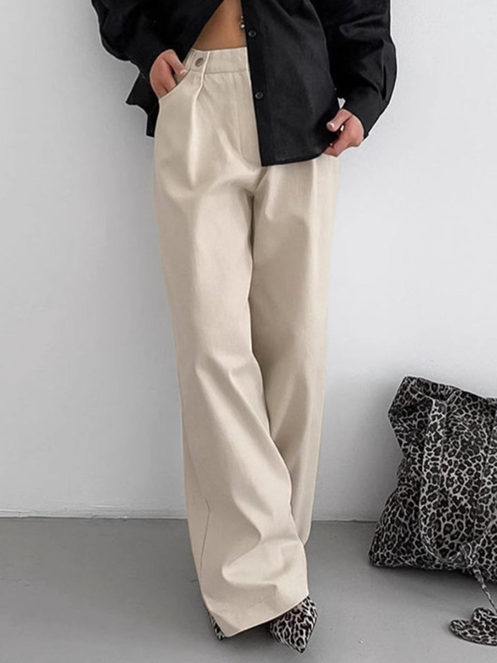 Minimal Chic Wide-Leg Pantolon