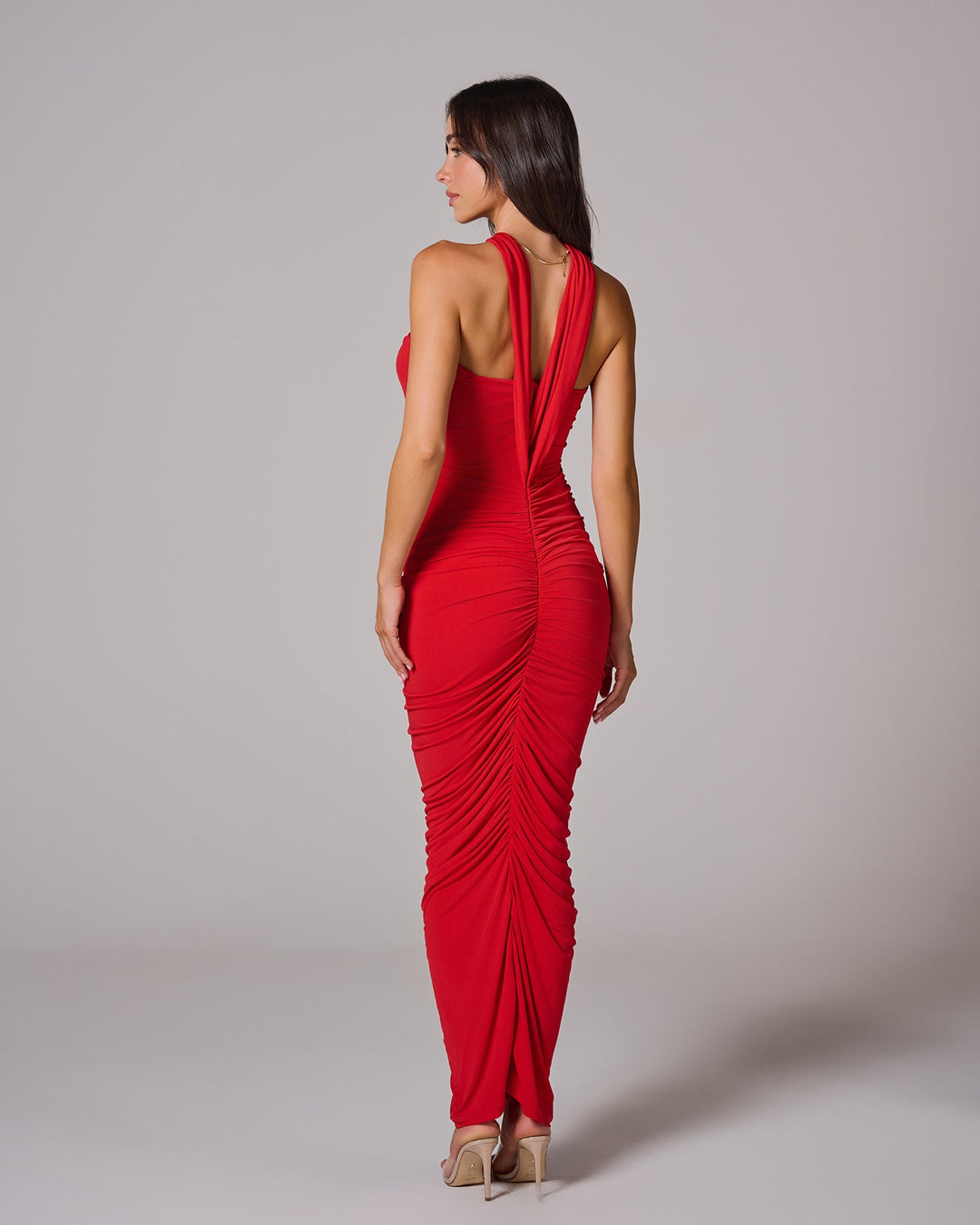 UNEXPECTED MISTRESS Draped Maxi Elbise