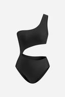 Asymmetric Black Swimsuit