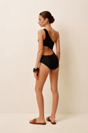 Asymmetric Black Swimsuit
