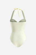 Beige Swimsuit Ring Detail
