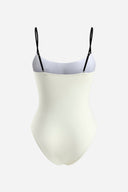 Elegant Two-Tone Swimsuit