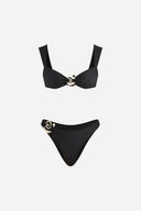 Black Bikini Gold Detail