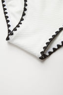 Asymmetric White Swimsuit