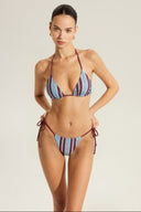 Multicolor Striped Bikini