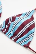 Multicolor Striped Bikini