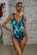 Traje de baño y pareo Green Scales