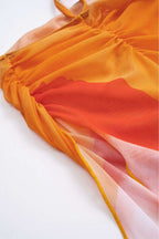 Orange Gradient Bikini & Sarong