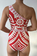 Swimsuit & Printed Sarong