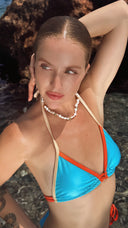 Blue Orange Bikini