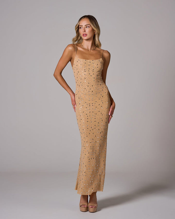 KATARINA Embellished Maxi Elbise