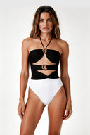 Contrast Gold Swimsuit