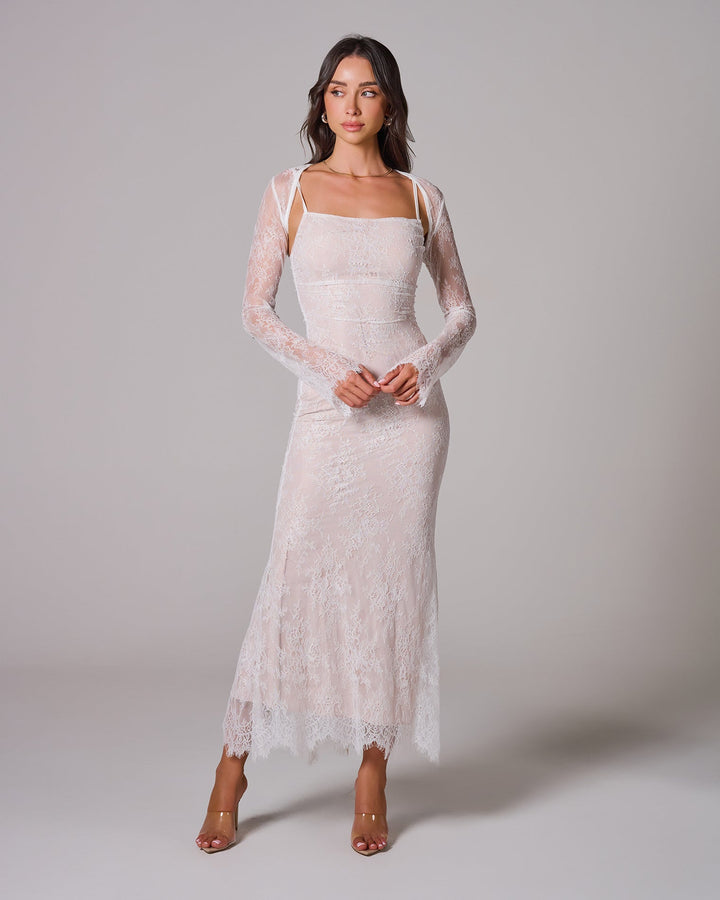 MORTI Lace Maxi Elbise