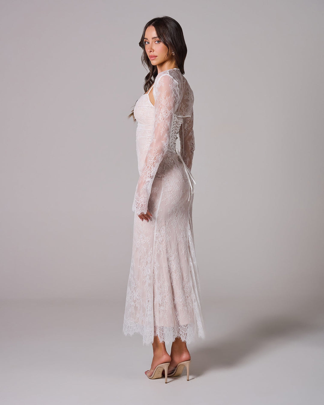 MORTI Lace Maxi Elbise