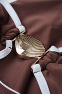 Brown Swimsuit Ring Detail