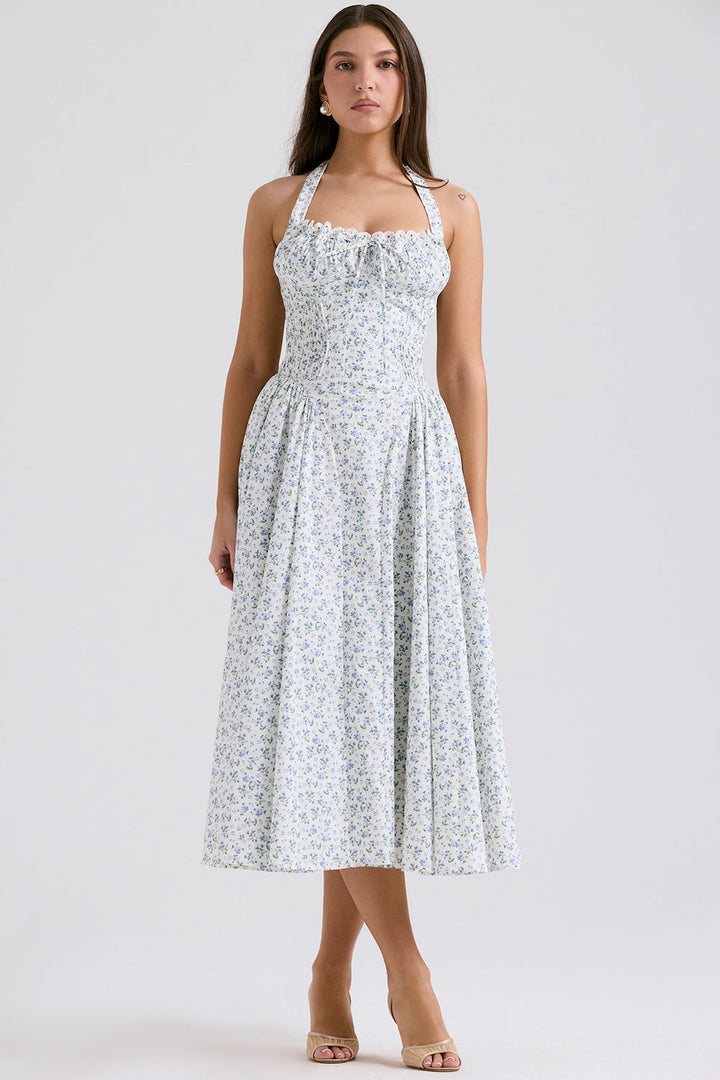 Estelle Floral Charm Midi Elbise