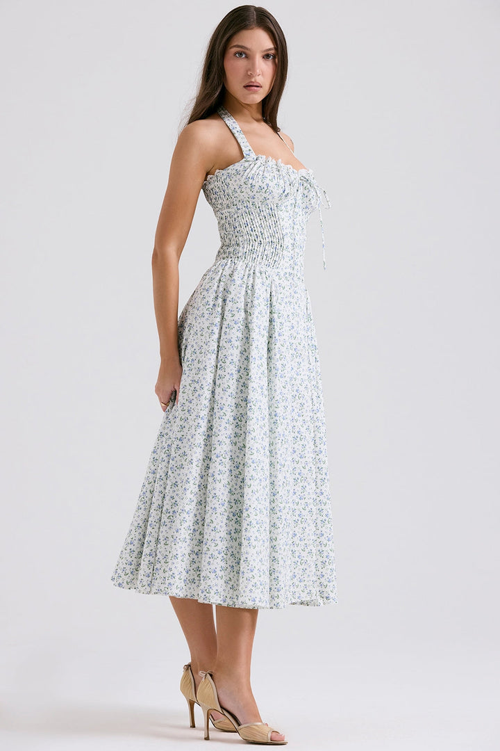 Estelle Floral Charm Midi Elbise