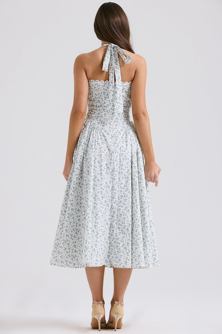 Estelle Floral Charm Midi Elbise