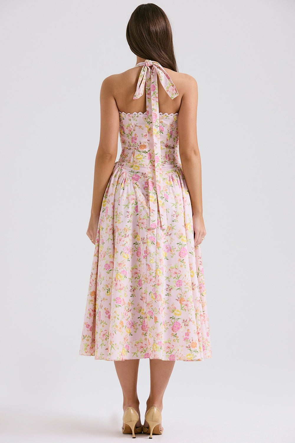 Celeste Floral Bliss Midi Elbise